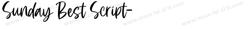 Sunday Best Script字体转换